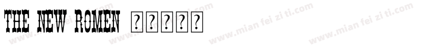 THE NEW ROMEN字体转换